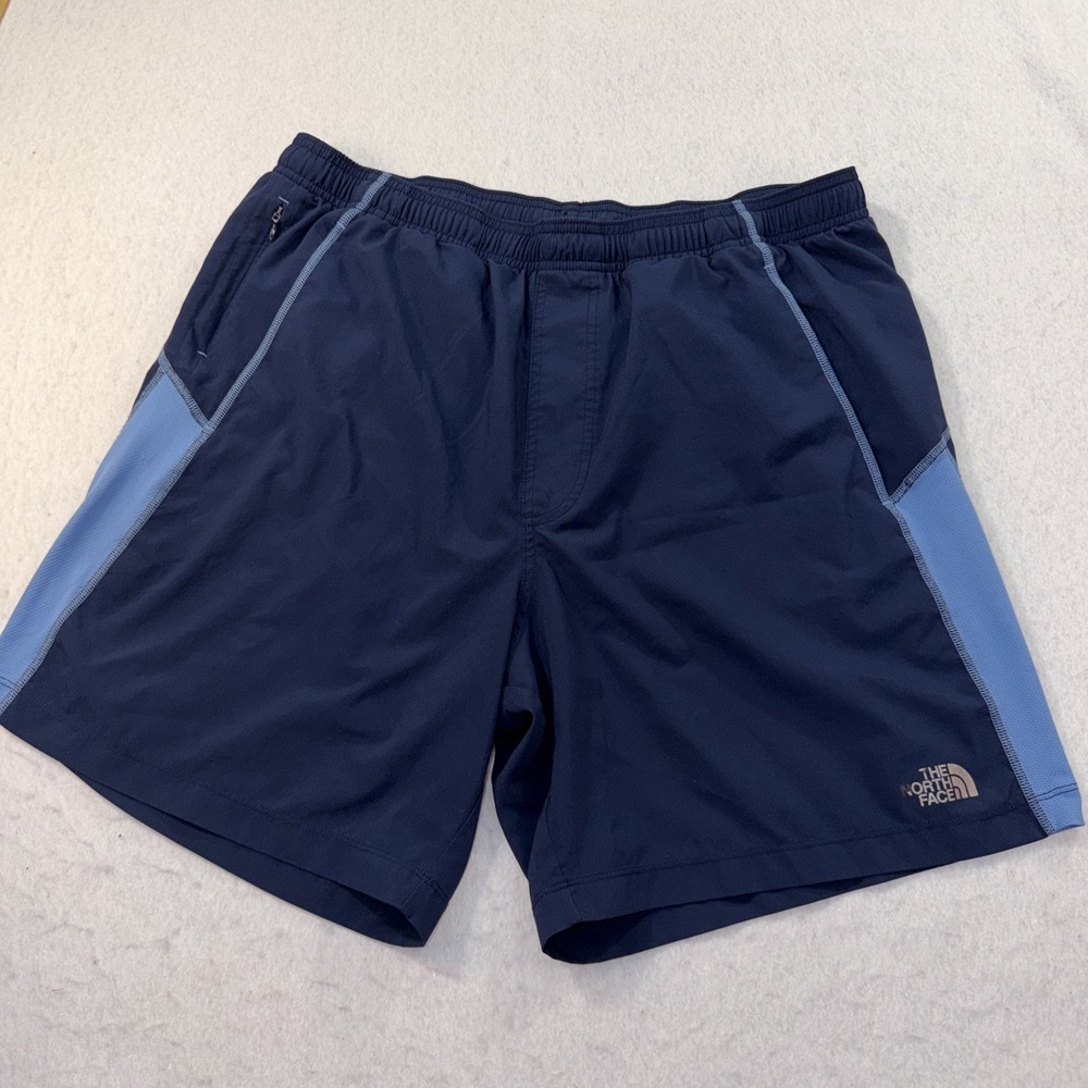 The North Face Shorts Mens Large Blue FlashDry Drawstring Athletic Training